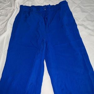 royal blue work pants ZARA